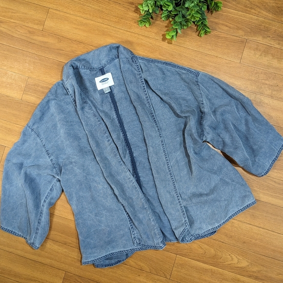 Old Navy Jackets & Blazers - Old Navy Chambray blazer jacket size large